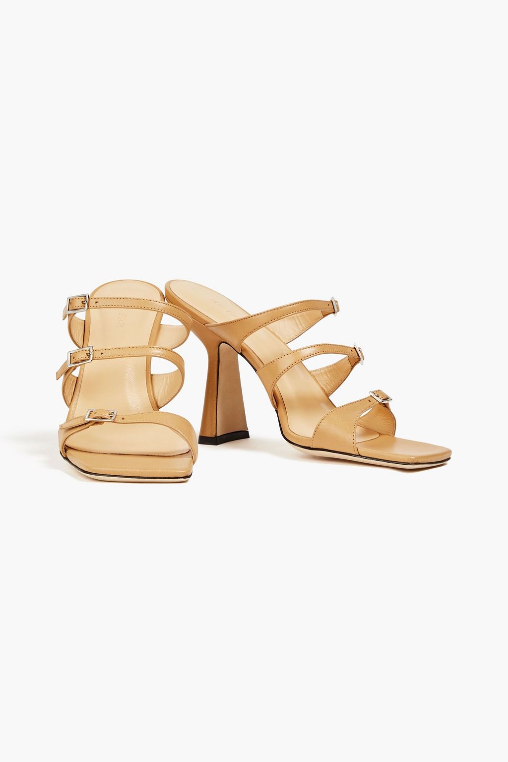 BY FAR Malene 95 buckled leather mules