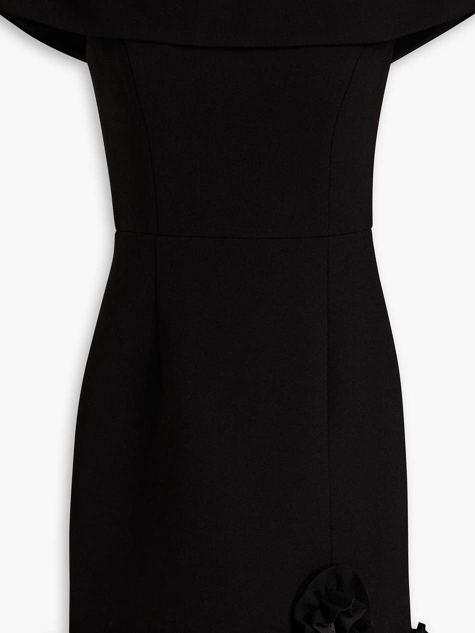 amina ruffled crepe mini dress