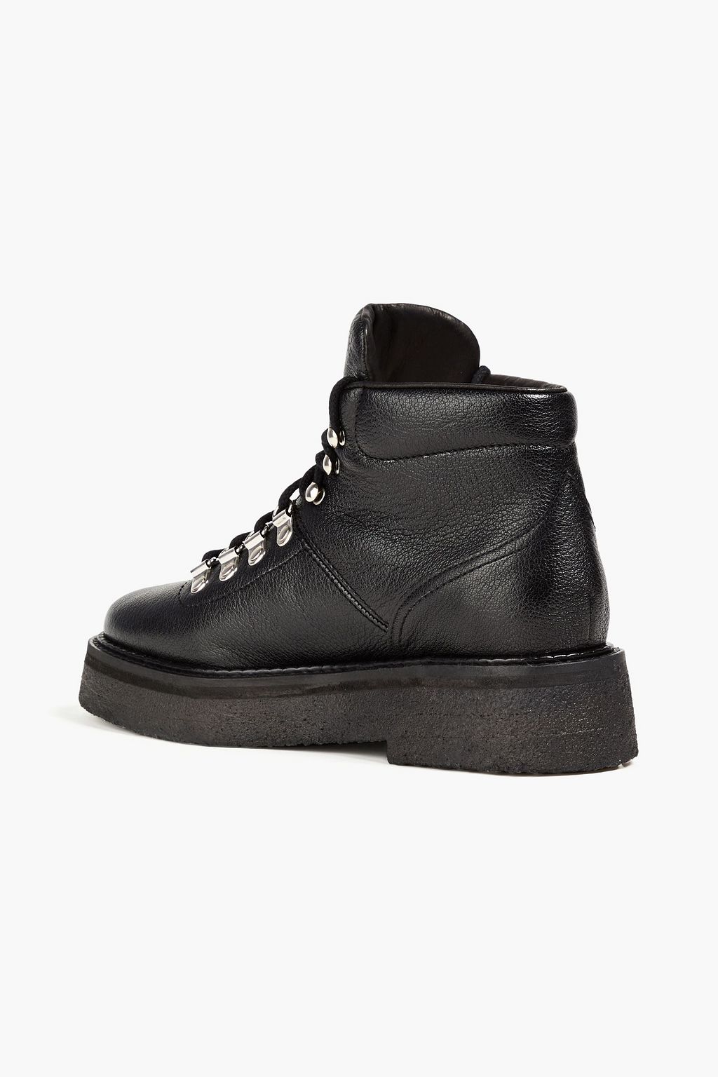 BY FAR Leo pebbled-leather ankle boots