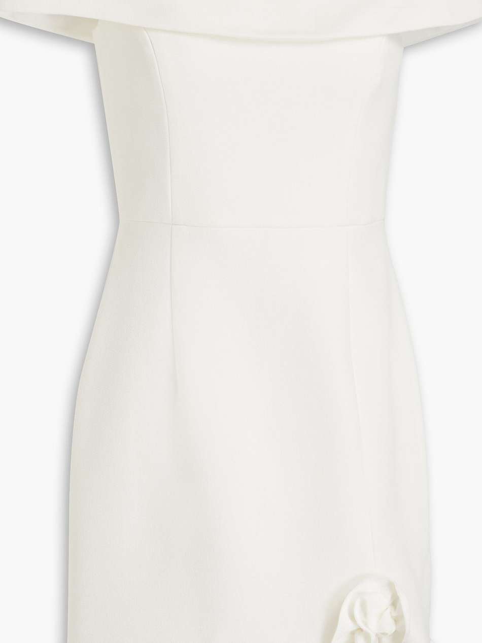 amina ruffled crepe mini dress