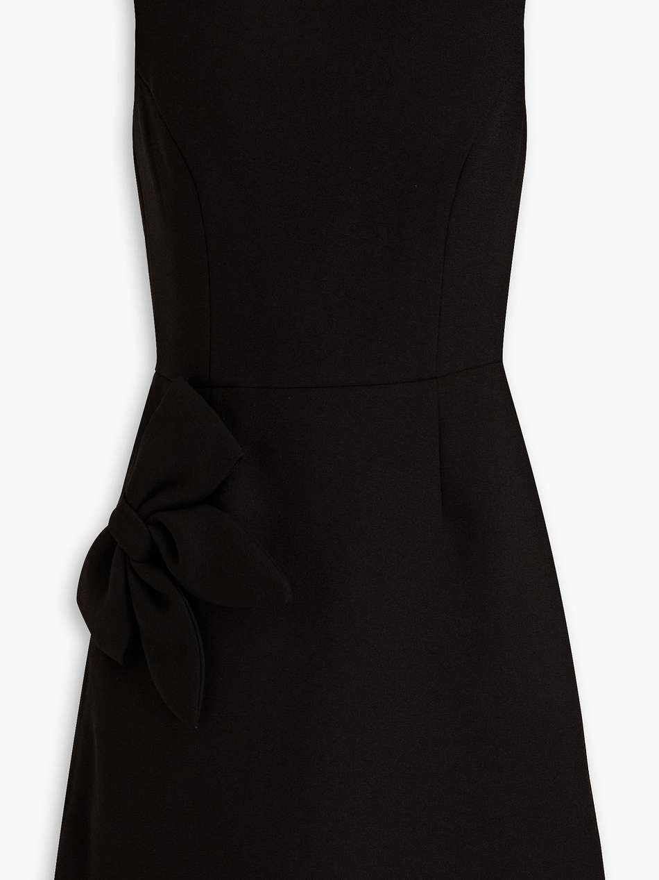 barbie bow-embellished crepe mini dress