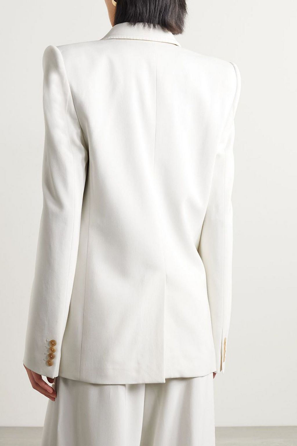 KHAITE Nathan double-breasted twill blazer