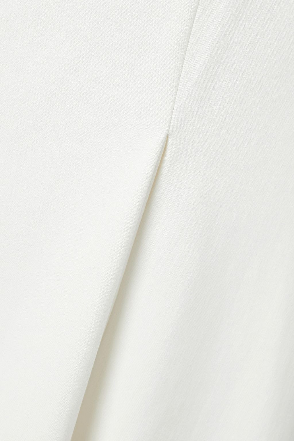 KHAITE Lalita pleated cotton-blend twill halterneck midi dress