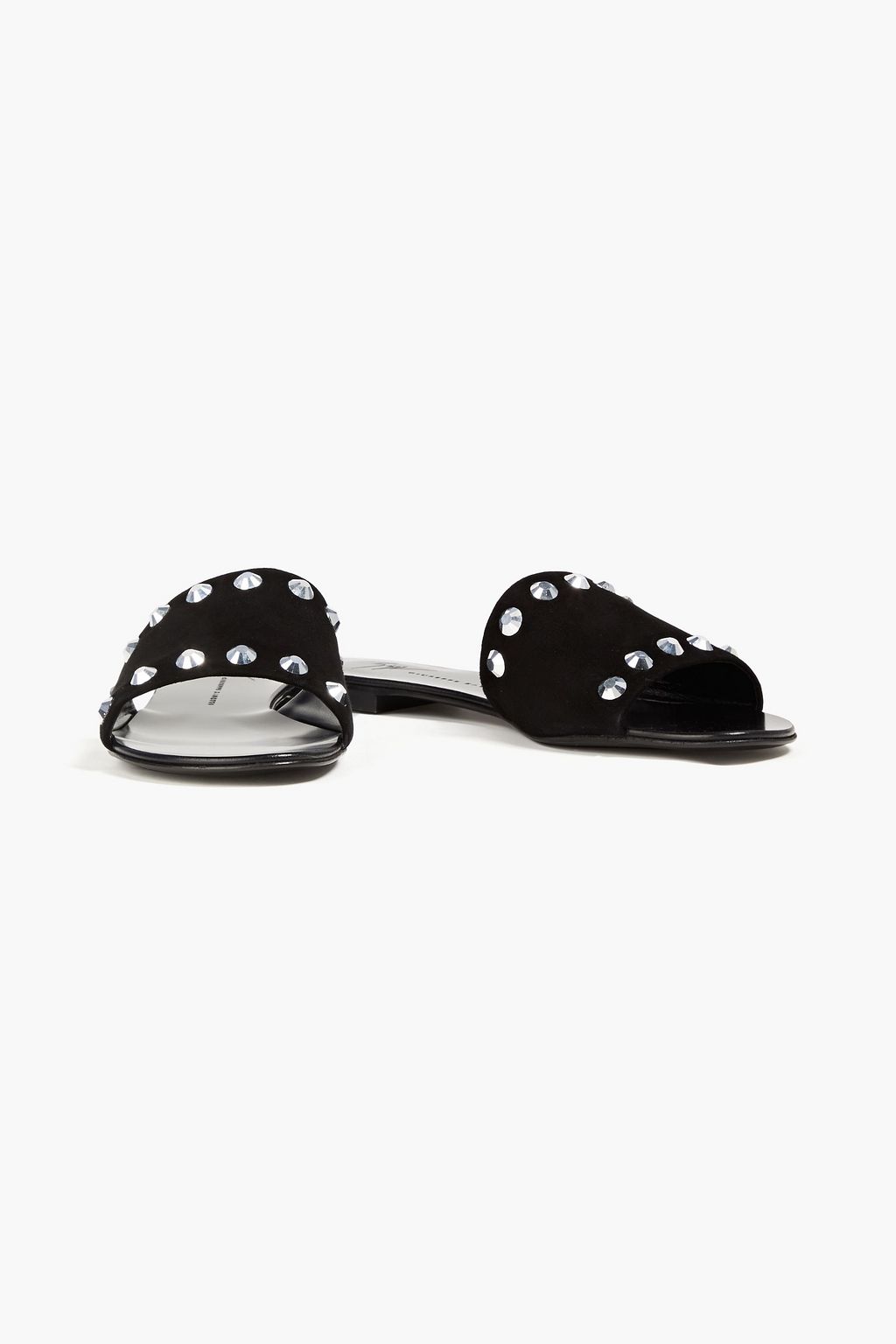 GIUSEPPE ZANOTTI Roll 10 studded suede slides