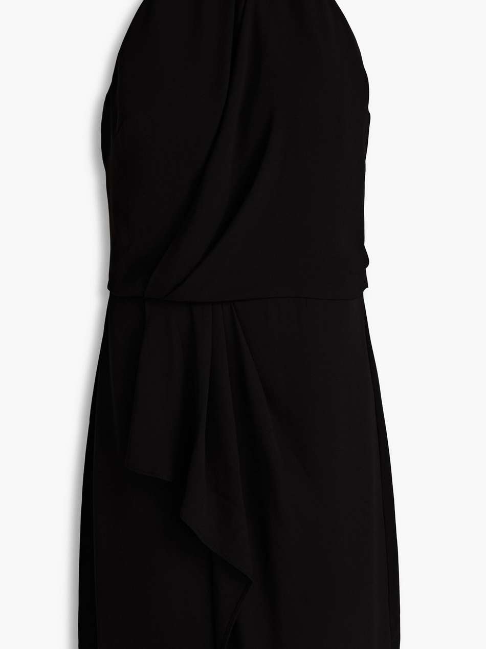 harlow draped crepe de chine mini dress