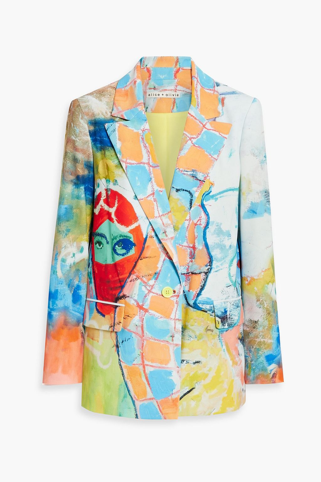 ALICE + OLIVIA + Kidsuper Denny printed crepe blazer | THE OUTNET