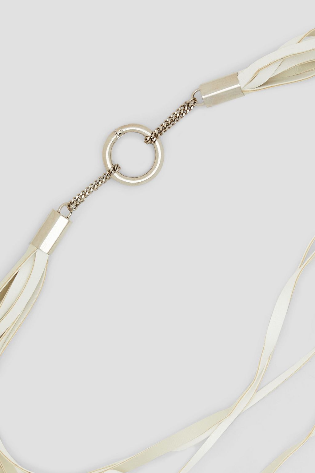 MM6 MAISON MARGIELA Silberfarbene Kette aus Kunstleder