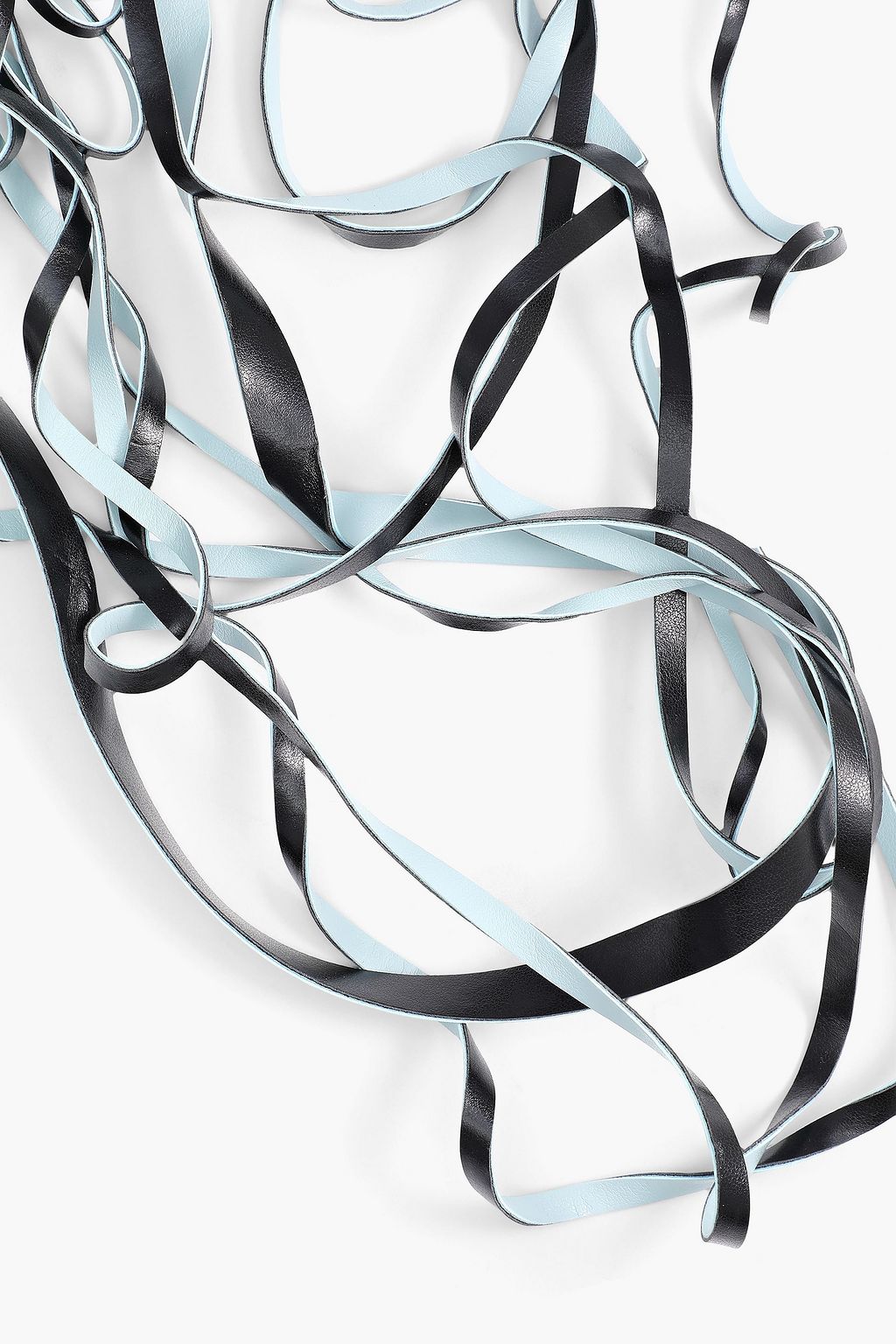 MM6 MAISON MARGIELA Silberfarbene Kette aus Kunstleder