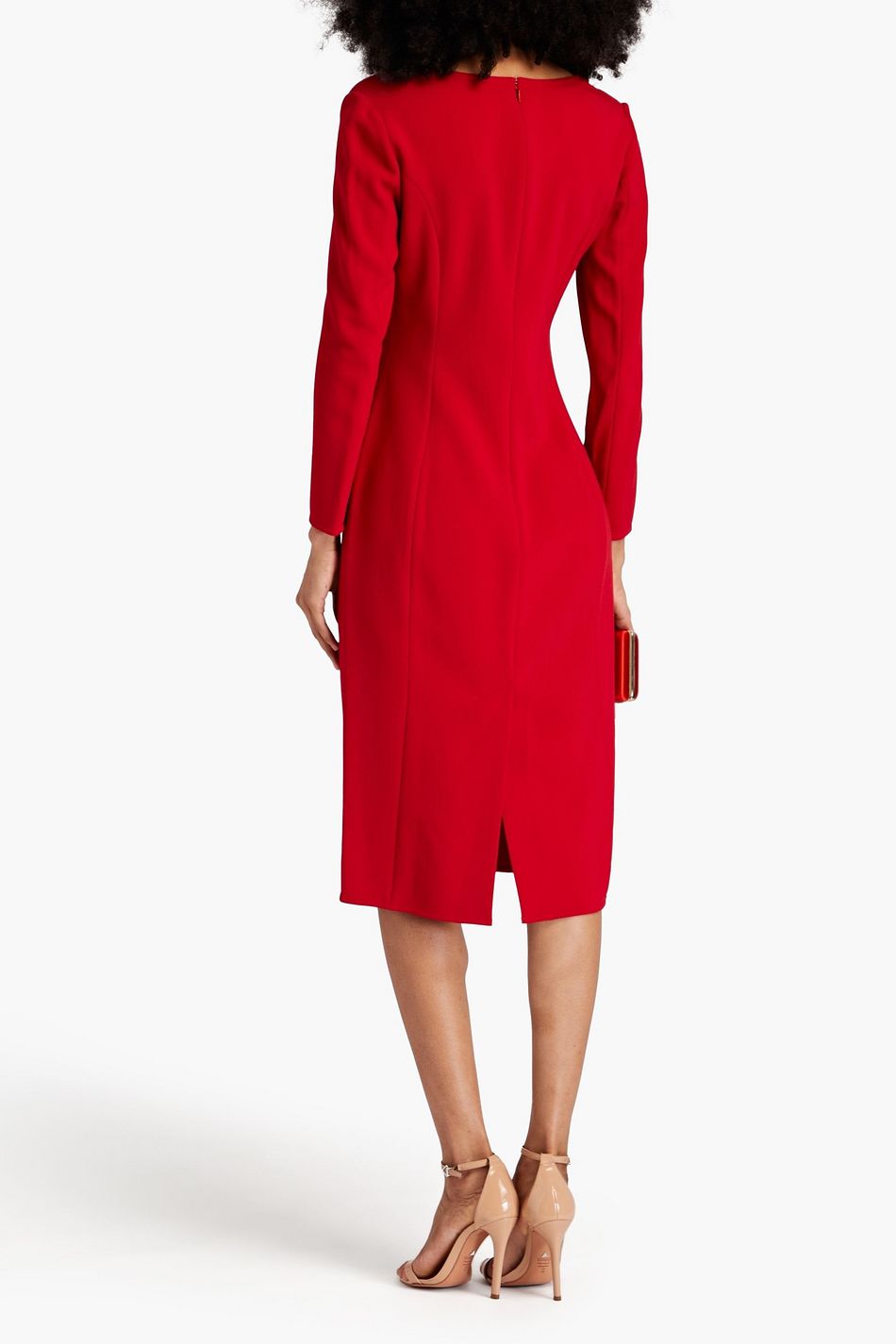 CAROLINA HERRERA Crepe midi dress THE