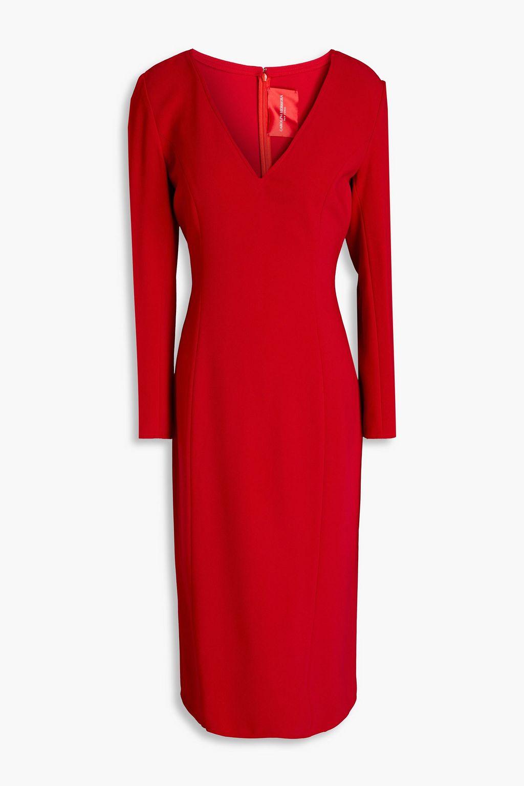 CAROLINA HERRERA Crepe midi dress | THE OUTNET