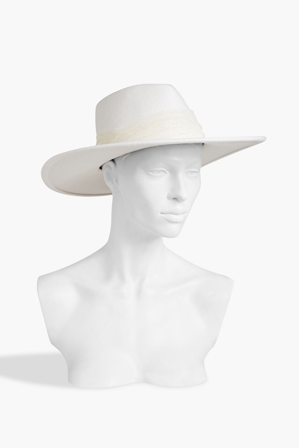 EUGENIA KIM Harlowe tulle-trimmed wool-felt fedora