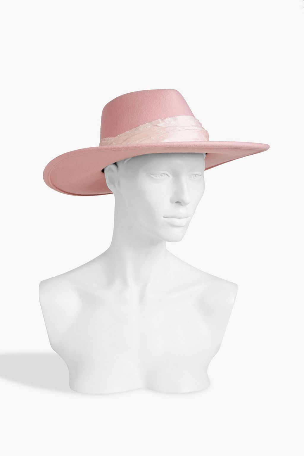 EUGENIA KIM Harlowe silk-trimmed wool-felt fedora
