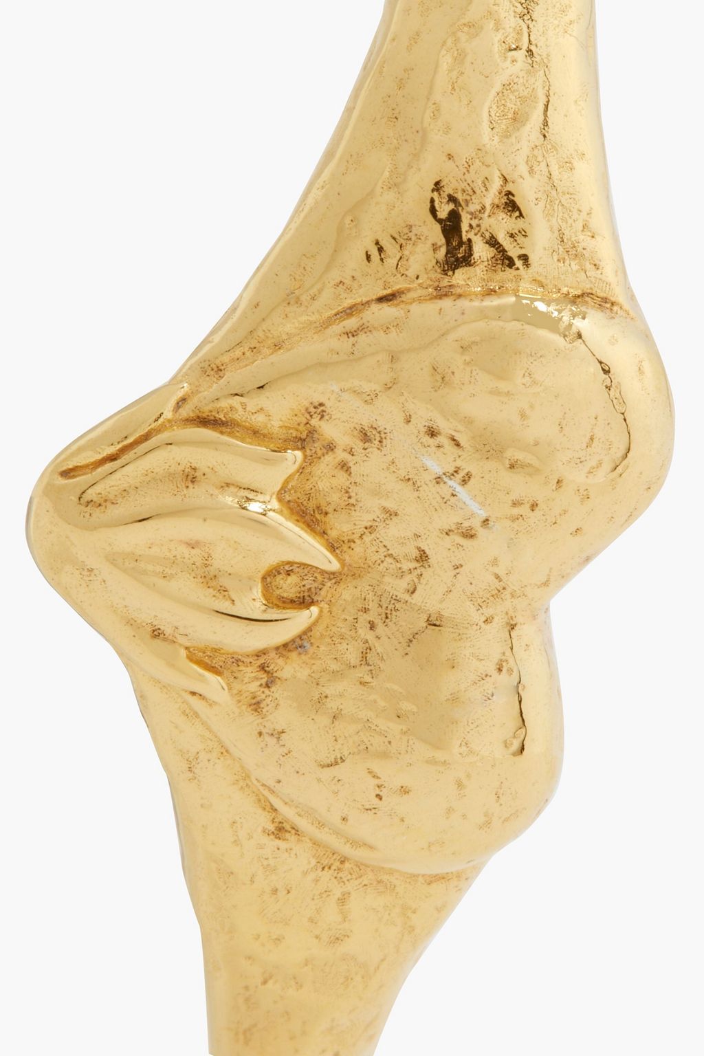 PAMELA LOVE Hammered gold-plated cuff