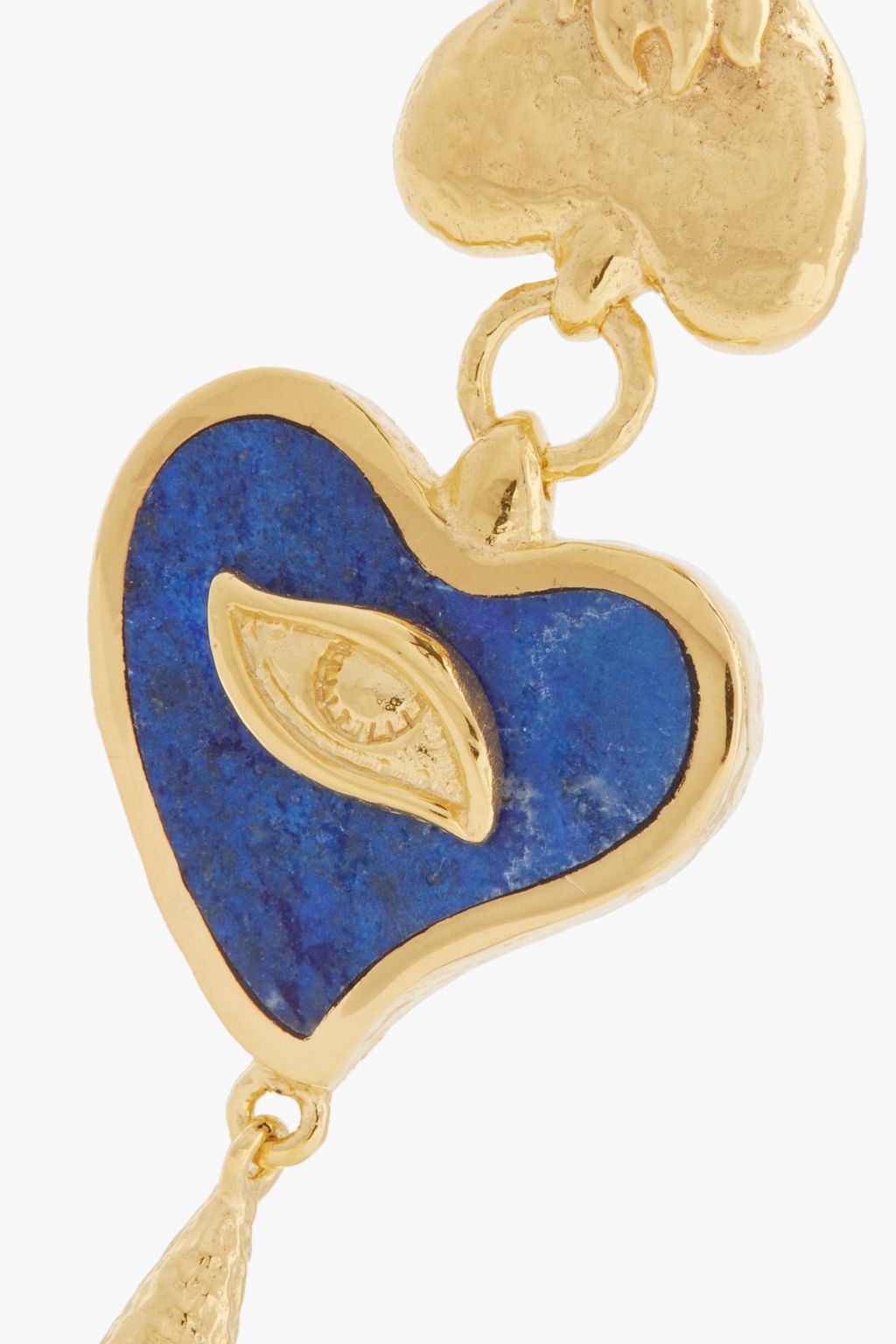 PAMELA LOVE Gold-plated lapis lazuli earrings
