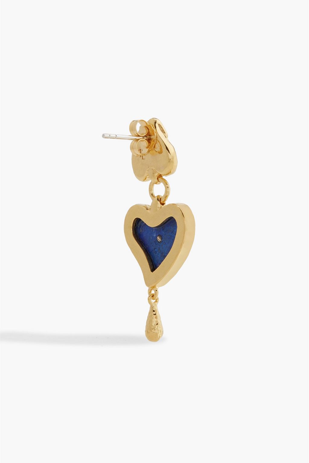 PAMELA LOVE Gold-plated lapis lazuli earrings