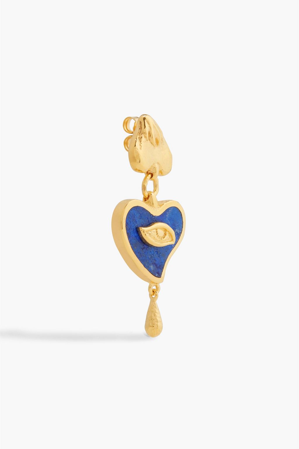 PAMELA LOVE Gold-plated lapis lazuli earrings