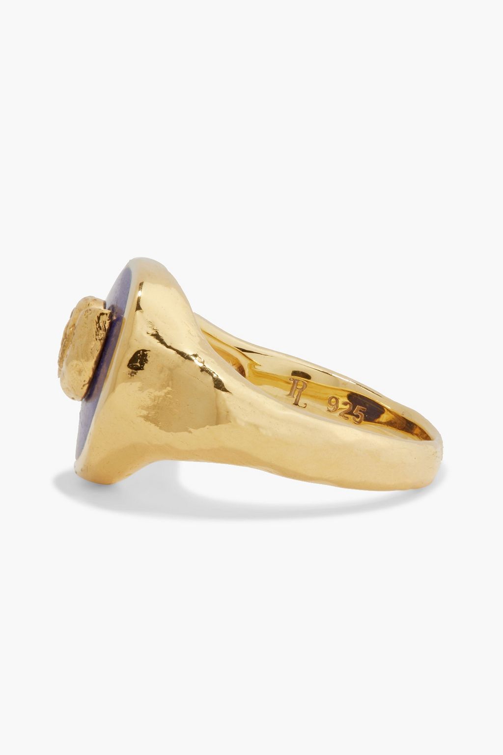 PAMELA LOVE Gold-plated lapis lazuli ring