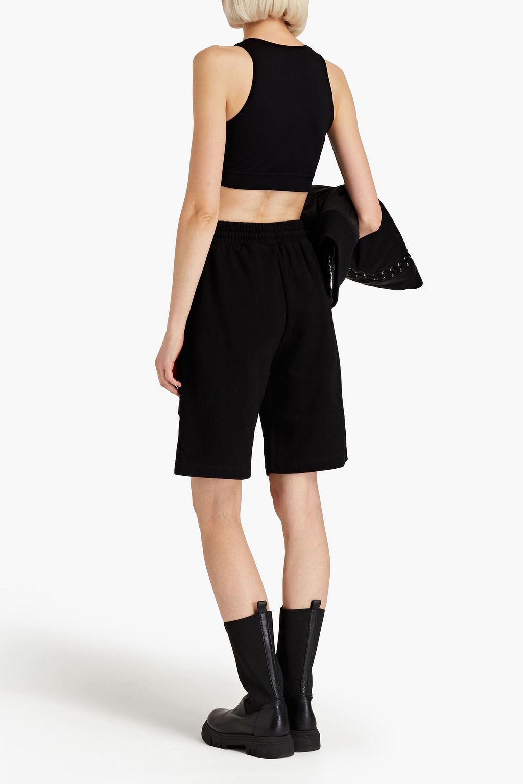 OFF-WHITE™ شورت من قماش تيري القطني الفرنسي مزين بطبعات