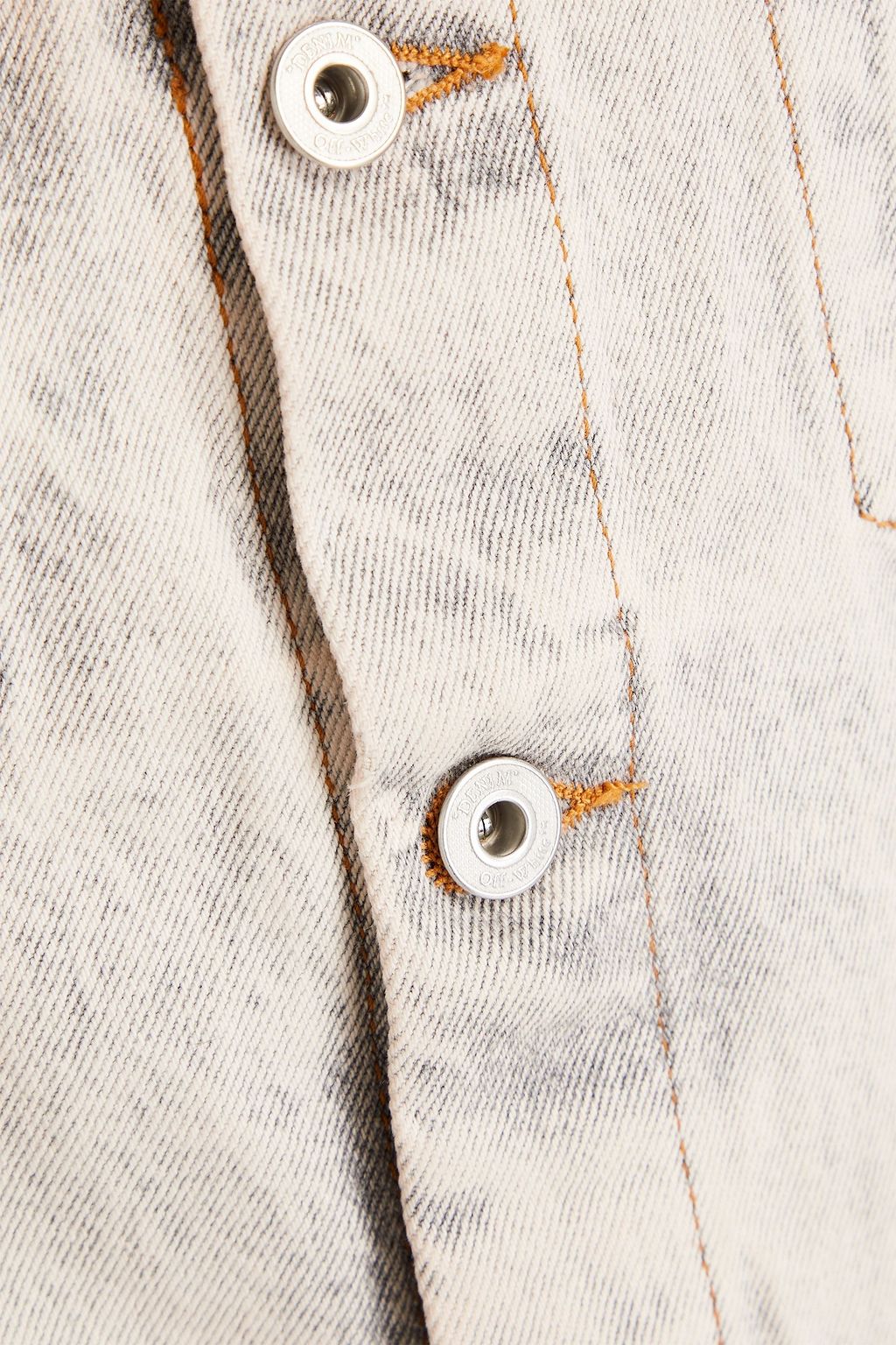 OFF-WHITE™ Meteor cutout bleached denim jacket