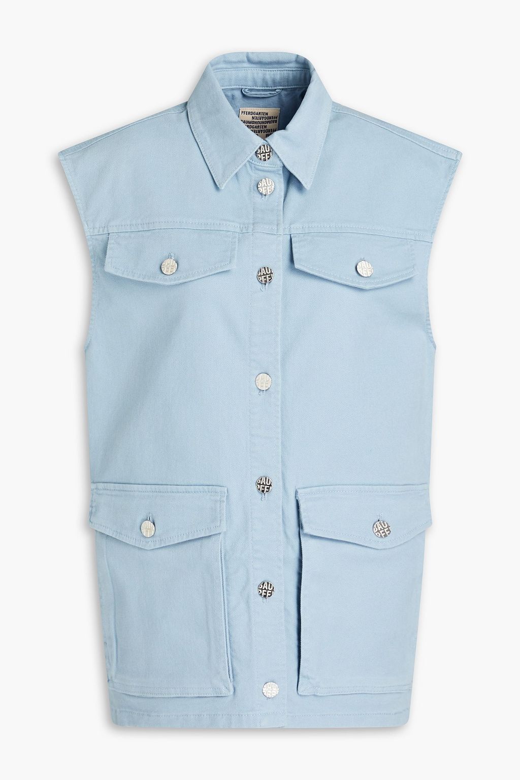 weg weekend Slaapkamer BAUM UND PFERDGARTEN Bodu denim vest | Sale up to 70% off | THE OUTNET