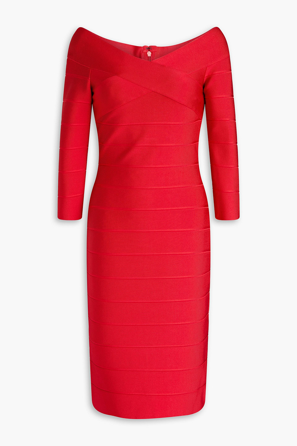 Herve Leger Bandage Dress In Red