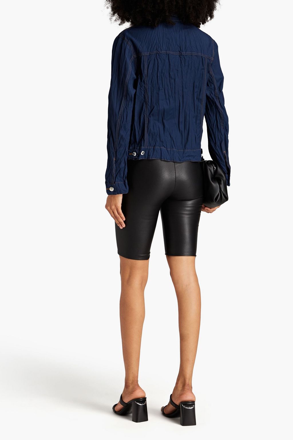 HELMUT LANG Crinkled canvas jacket