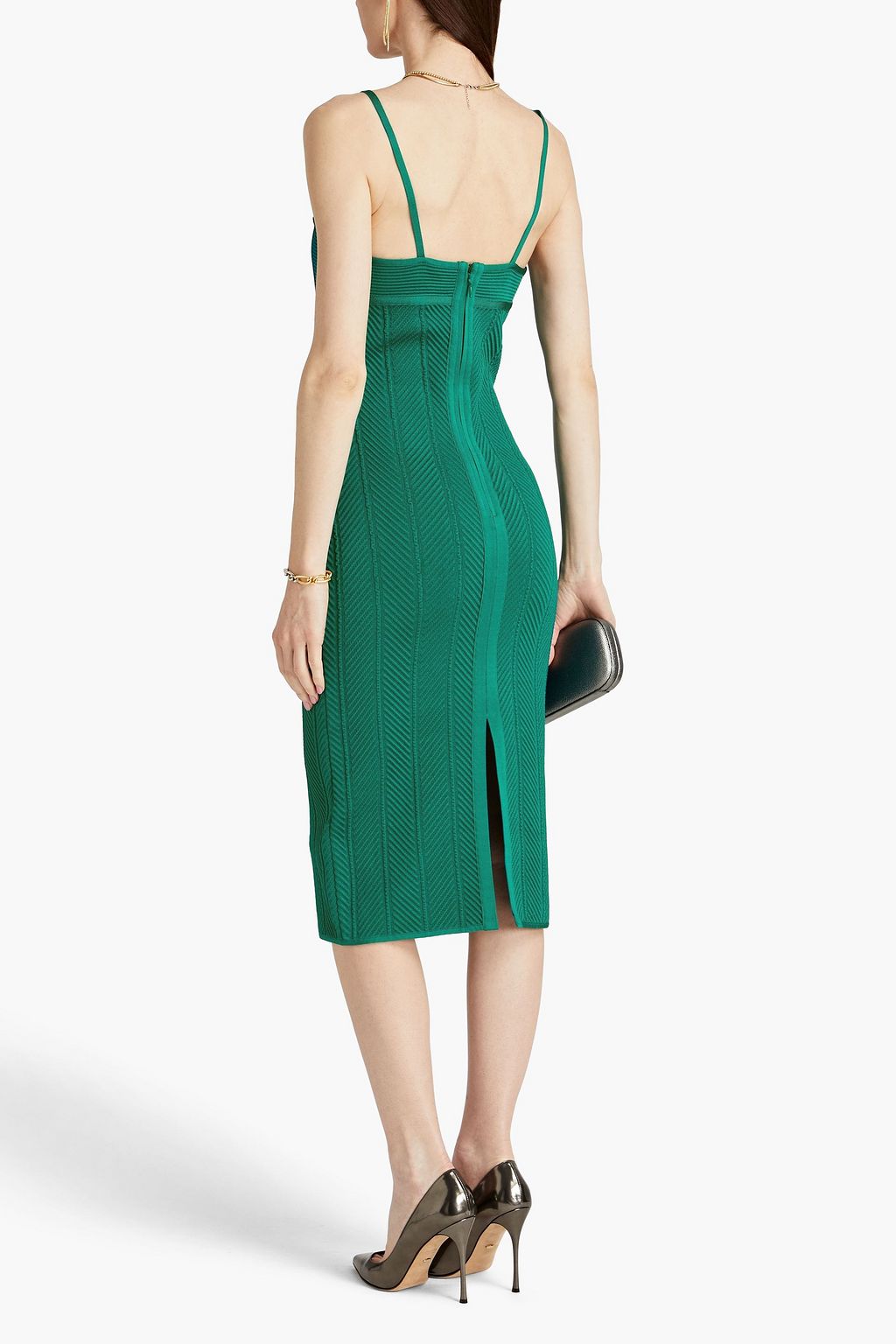 HERVÉ LÉGER Ribbed bandage dress