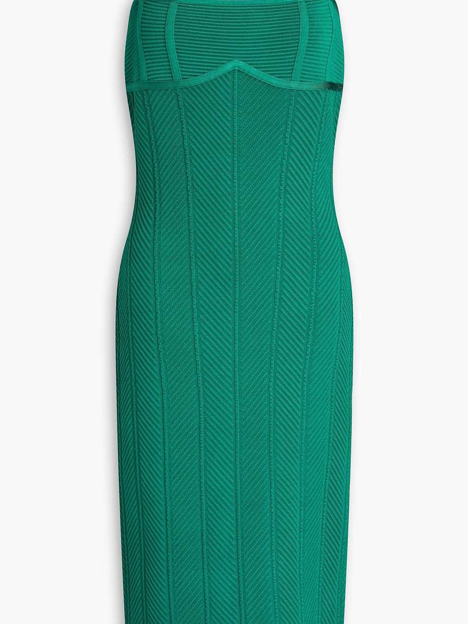 ribbed bandage dress