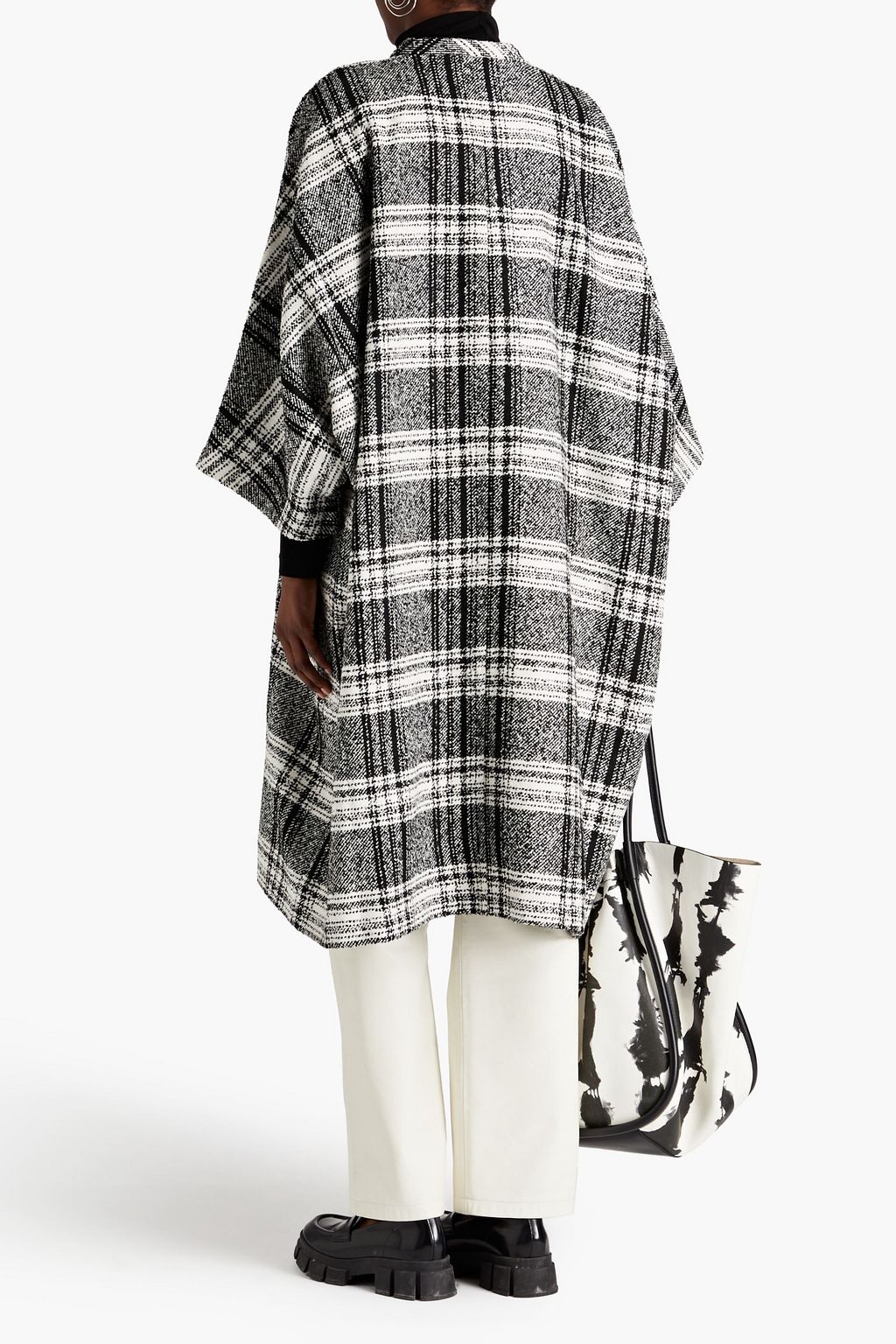 BAUM UND PFERDGARTEN Darling oversized checked tweed coat