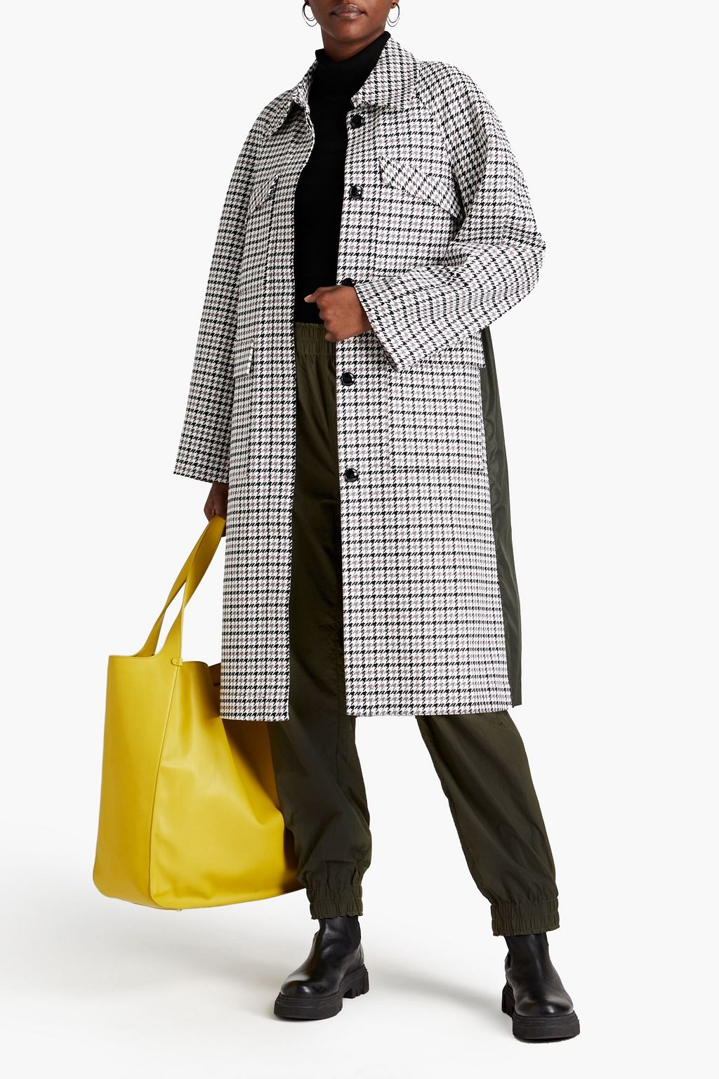 pulsåre tro anbefale BAUM UND PFERDGARTEN Delta houndstooth shell-paneled cotton-jacquard coat |  Sale up to 70% off | THE OUTNET