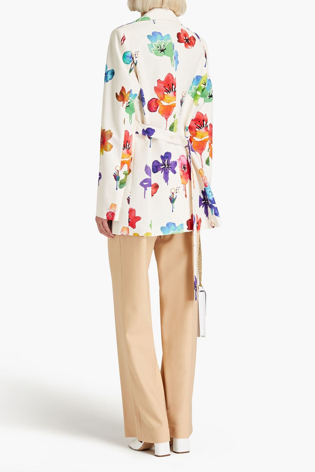 OFF-WHITE™ Floral-print cotton-blend blazer