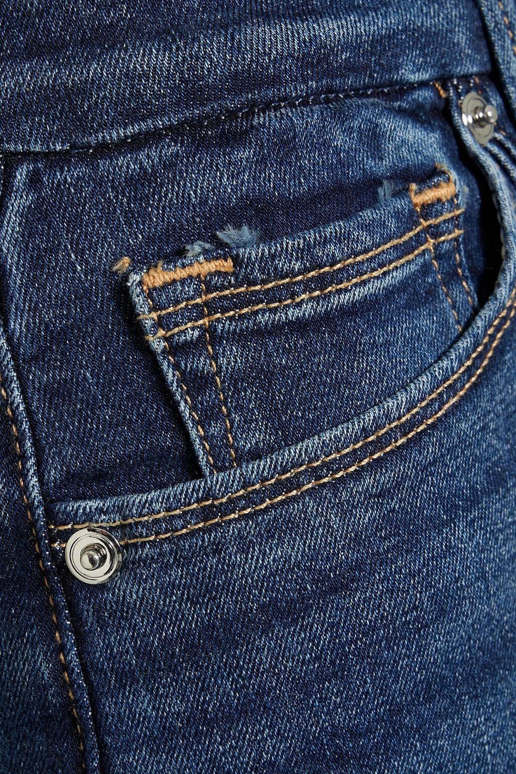 GOOD AMERICAN Good Legs faded high-rise skinny jeans