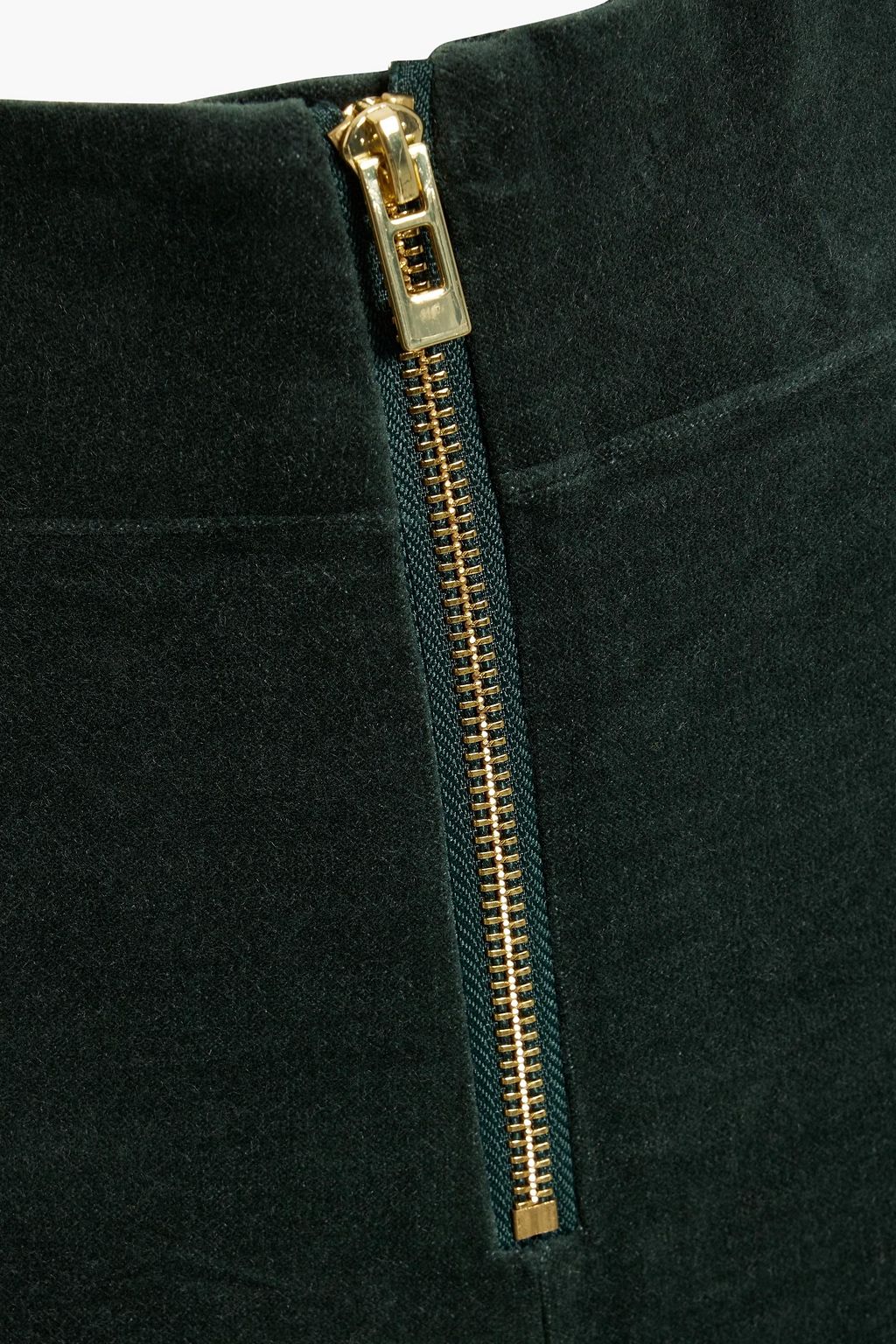 GOOD AMERICAN Cotton-blend velvet bootcut pants