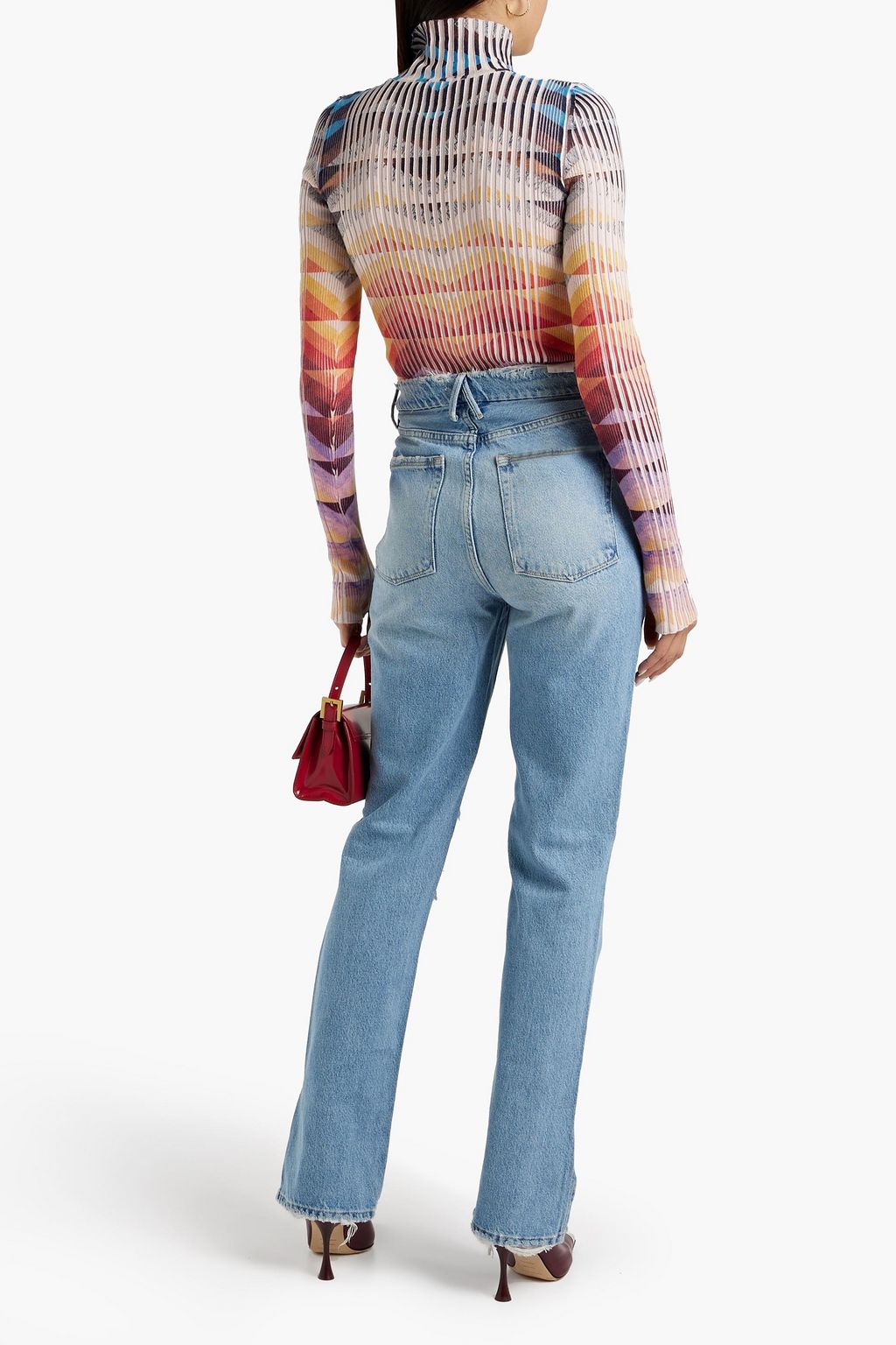 GOOD AMERICAN Good Boy distressed boyfriend jeans