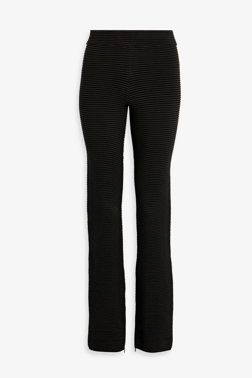 GOOD AMERICAN Ribbed cotton bootcut pants THE OUTNET