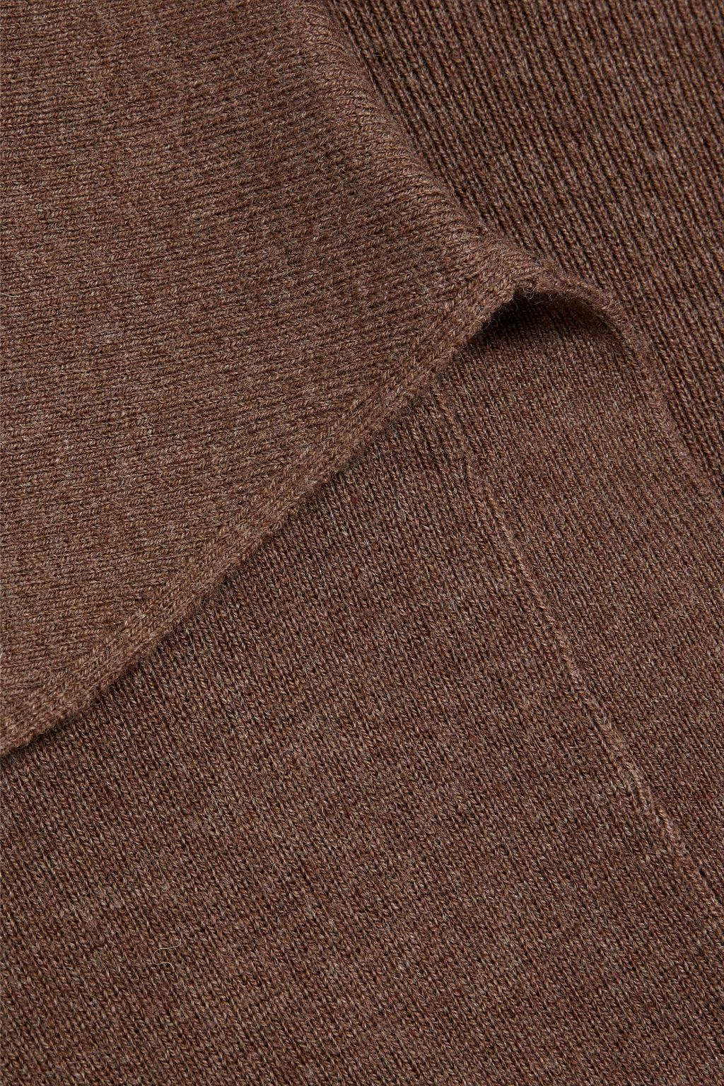 NICHOLAS Belted wool and cotton-blend mini dress