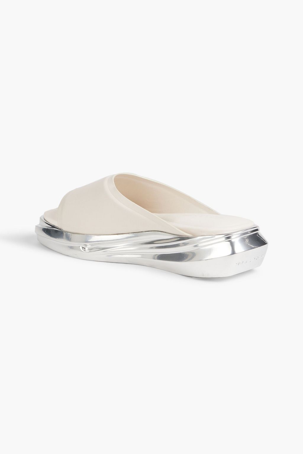 1017 ALYX 9SM Mono smooth and mirrored-leather slides