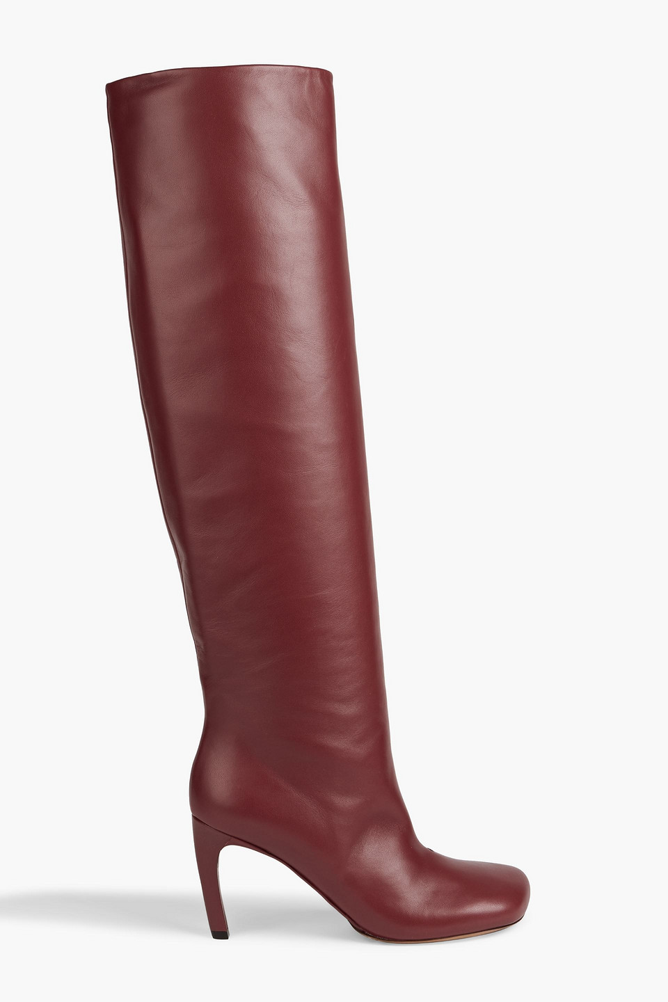 DRIES VAN NOTEN LEATHER KNEE BOOTS,3074457345634129656