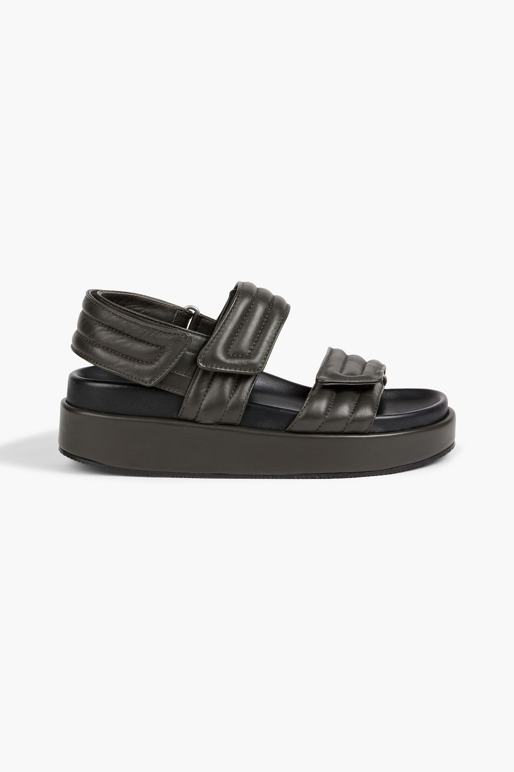 DRIES VAN NOTEN Leather platform sandals | THE OUTNET