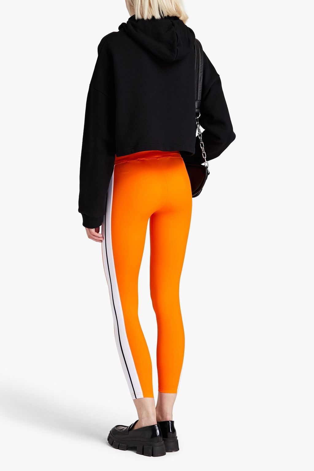 PALM ANGELS ストレッチ クロップドレギンス パーフォレーション加工