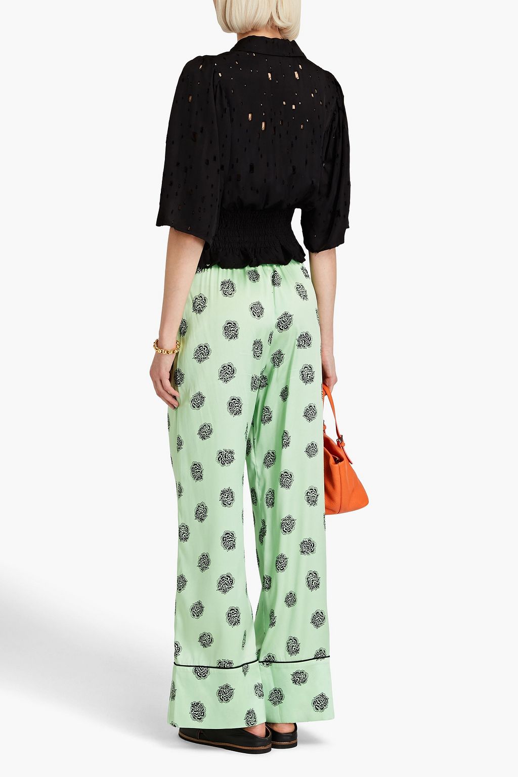 BAUM UND PFERDGARTEN Malala cutout twill shirt