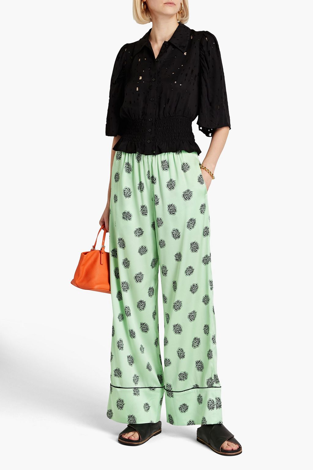 BAUM UND PFERDGARTEN Malala cutout twill shirt
