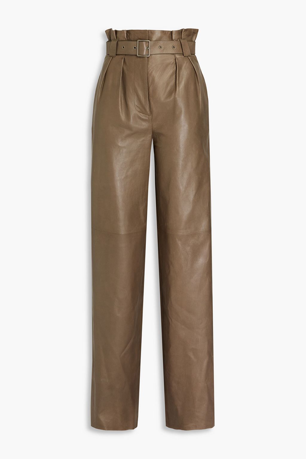Belted hotsell leather pants