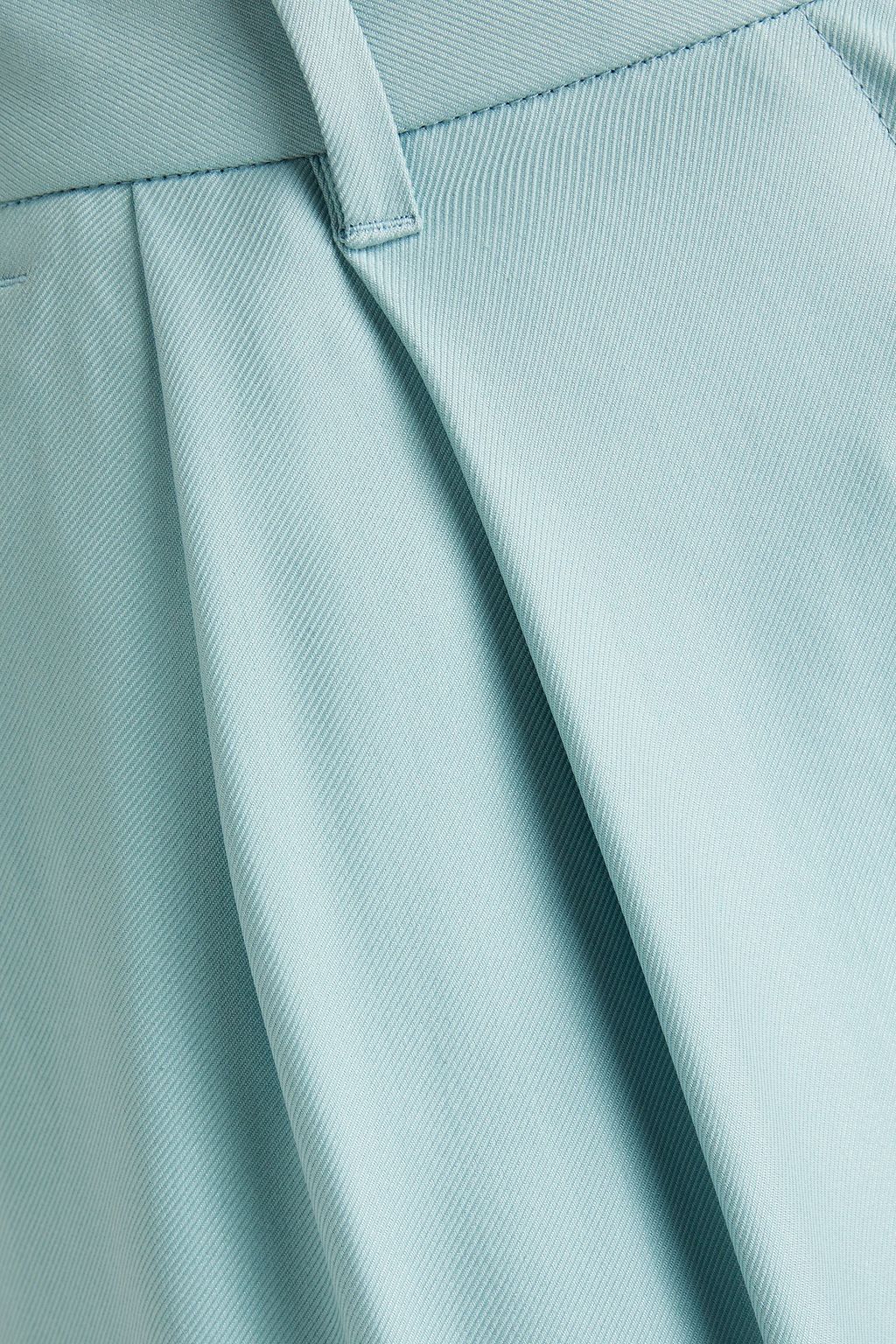 BALLY Pleated silk-drill straight-leg pants