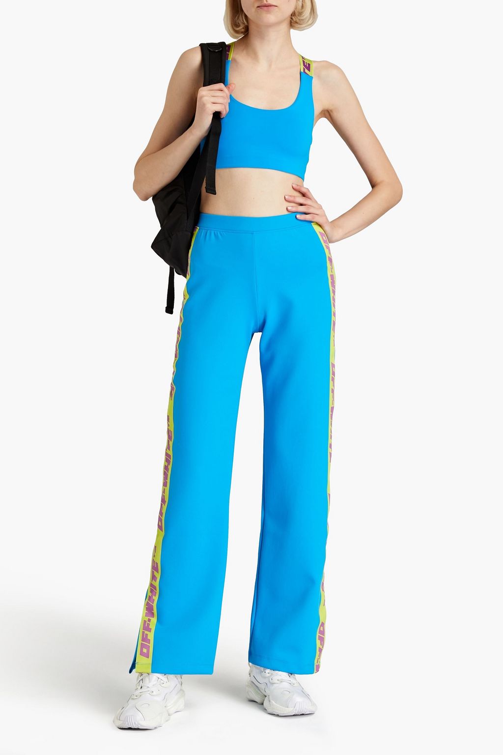 Azure Stretch-jersey track pants | OFF-WHITE™ | THE OUTNET