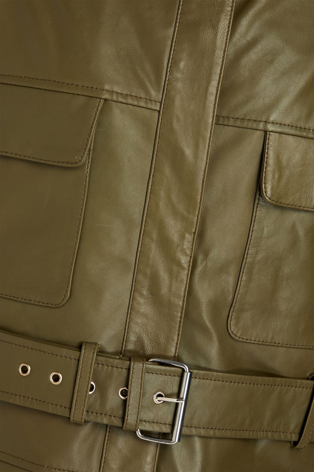 DEADWOOD Sahara belted leather jacket
