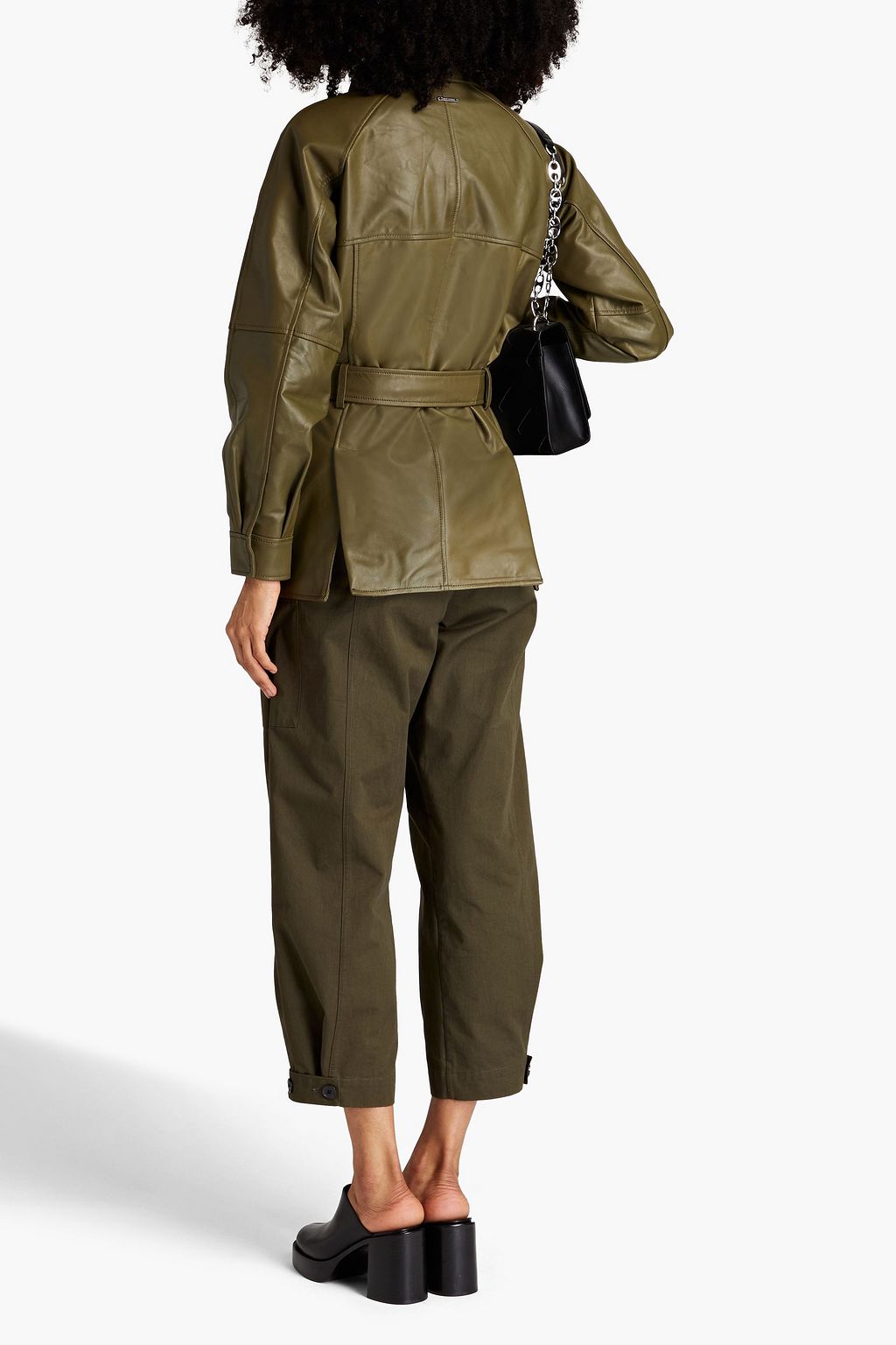 DEADWOOD Sahara belted leather jacket