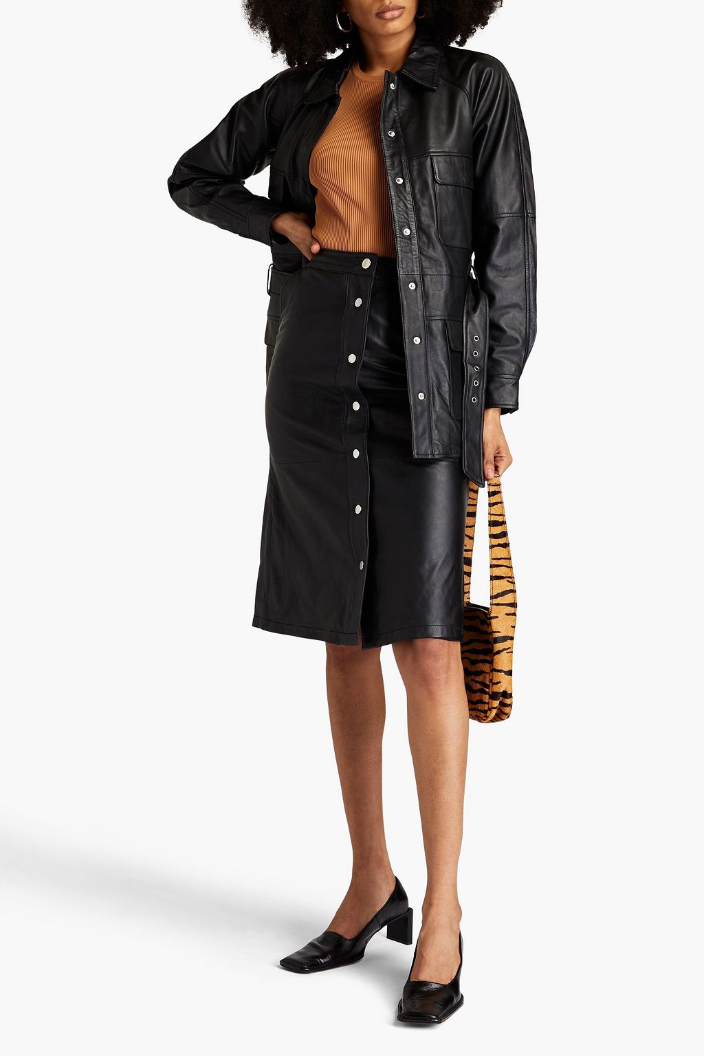 DEADWOOD Lara leather skirt