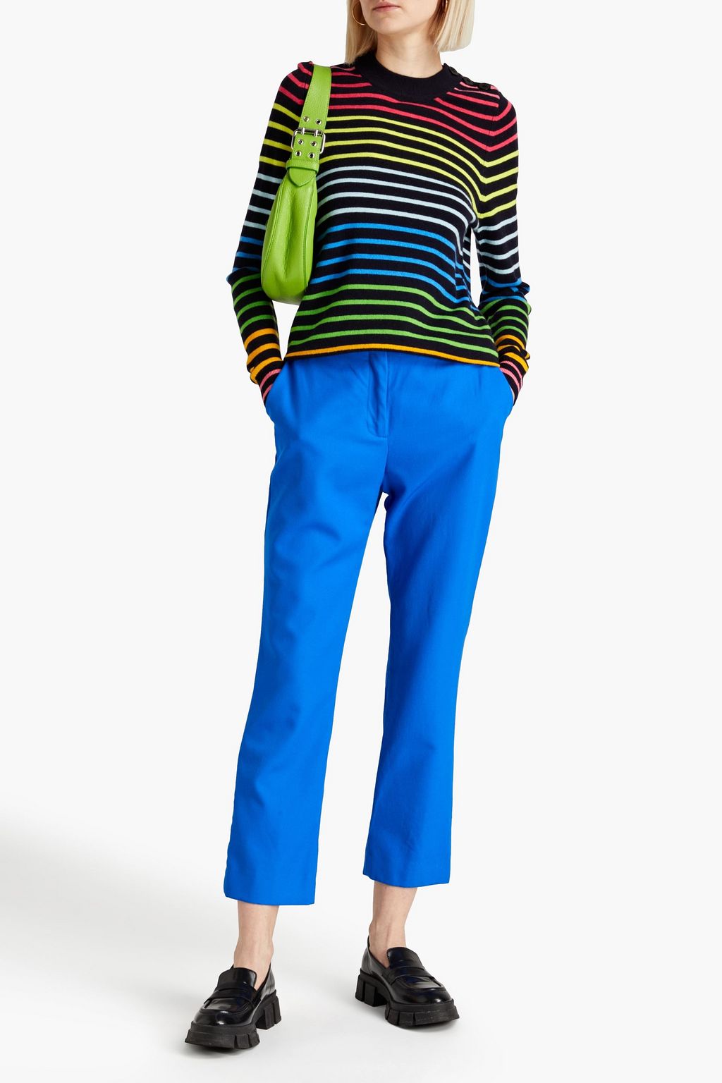 CHINTI & PARKER Striped wool and cashmere-blend sweater