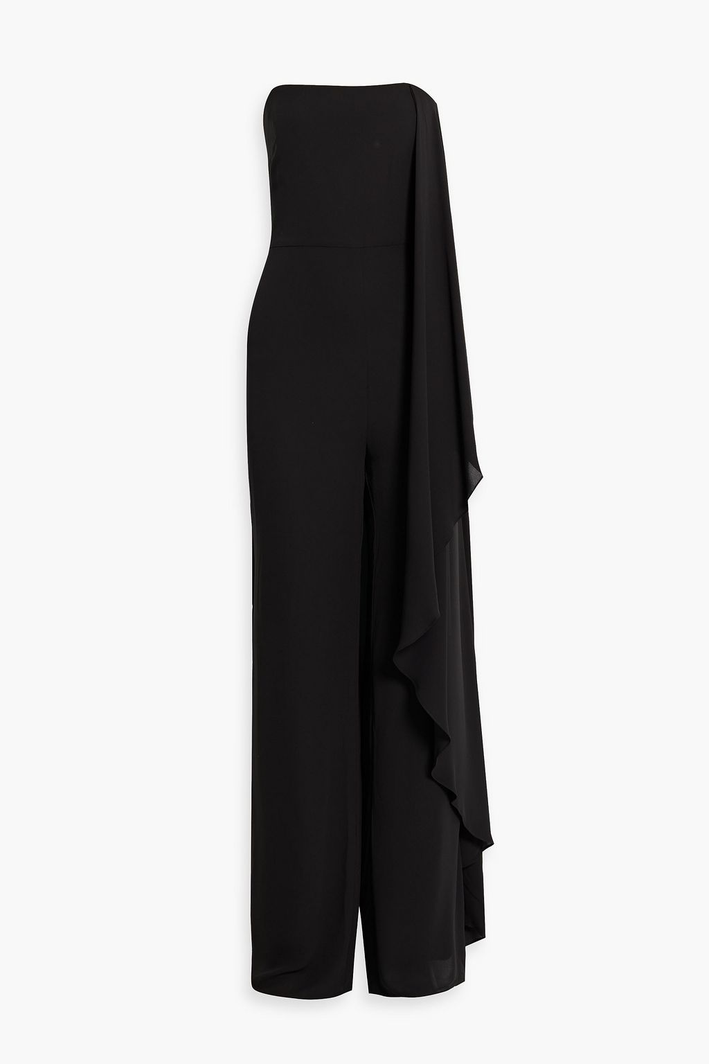 Halston black sales jumpsuit